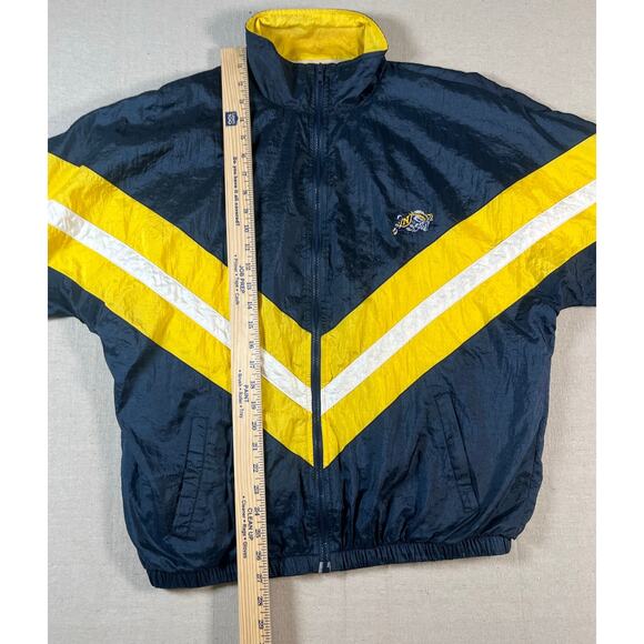 Vintage 90's Navy Midshipmen Full Zip Windbreaker Mens Size Medium - Picture 4 of 6